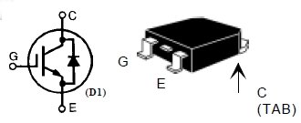 IXGT30N120B3D1, IGBT-транзистор, 1200 В, 30А, частота коммутации 3...20 кГц